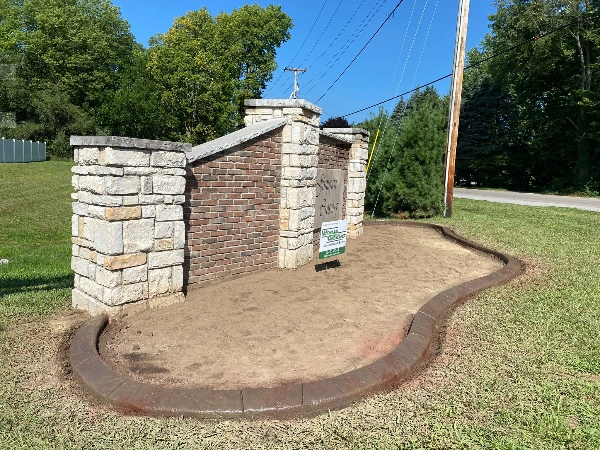 Landscape installation done by grounds guys professionals 