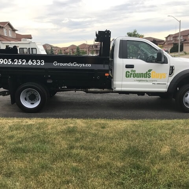 Display of The Grounds Guys Vehicle