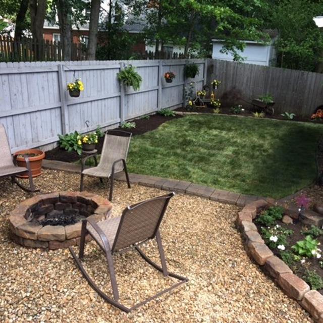 Fresh planter and well manicured lawn