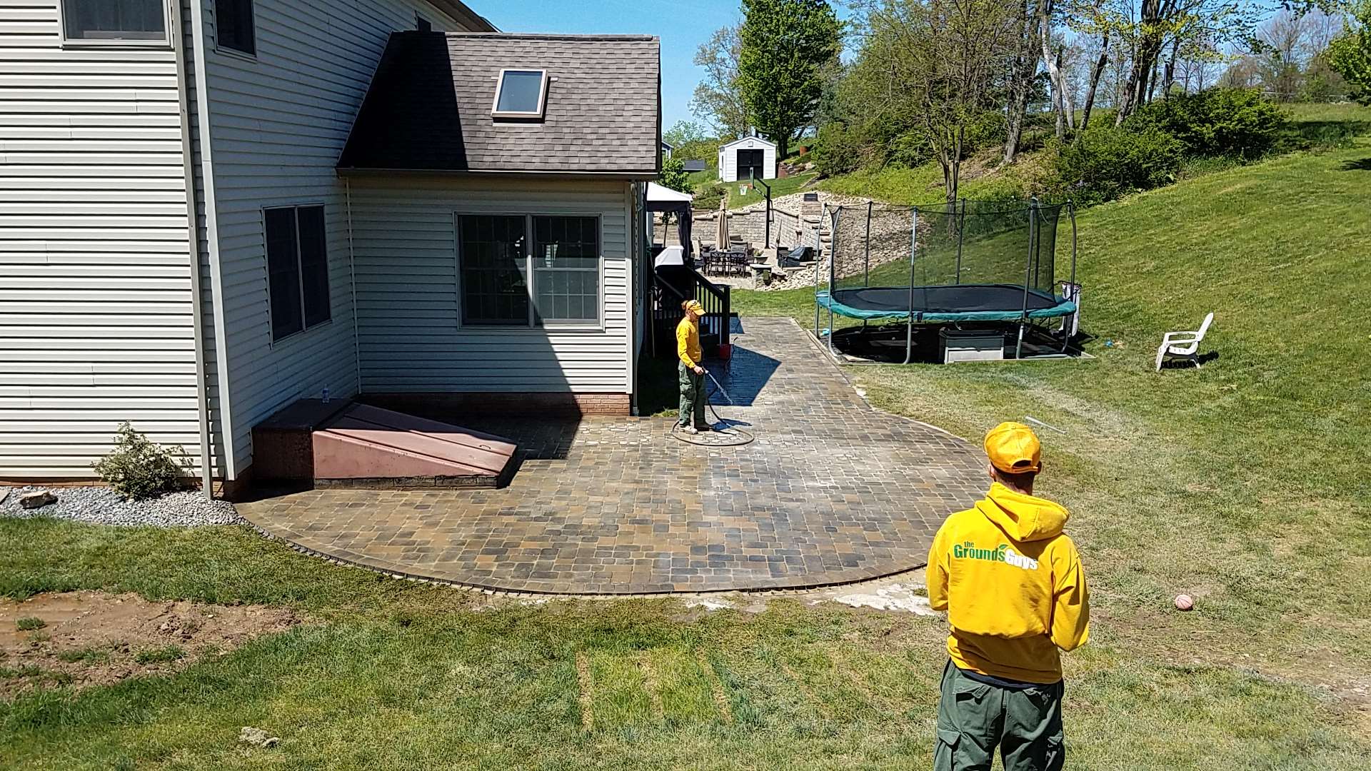 Grounds Guys working