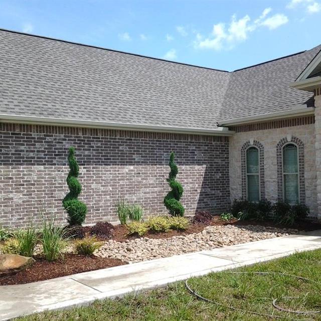 Landscaping on side of the house