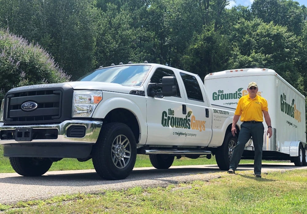 The Grounds Guys Crew Truck and Trailer