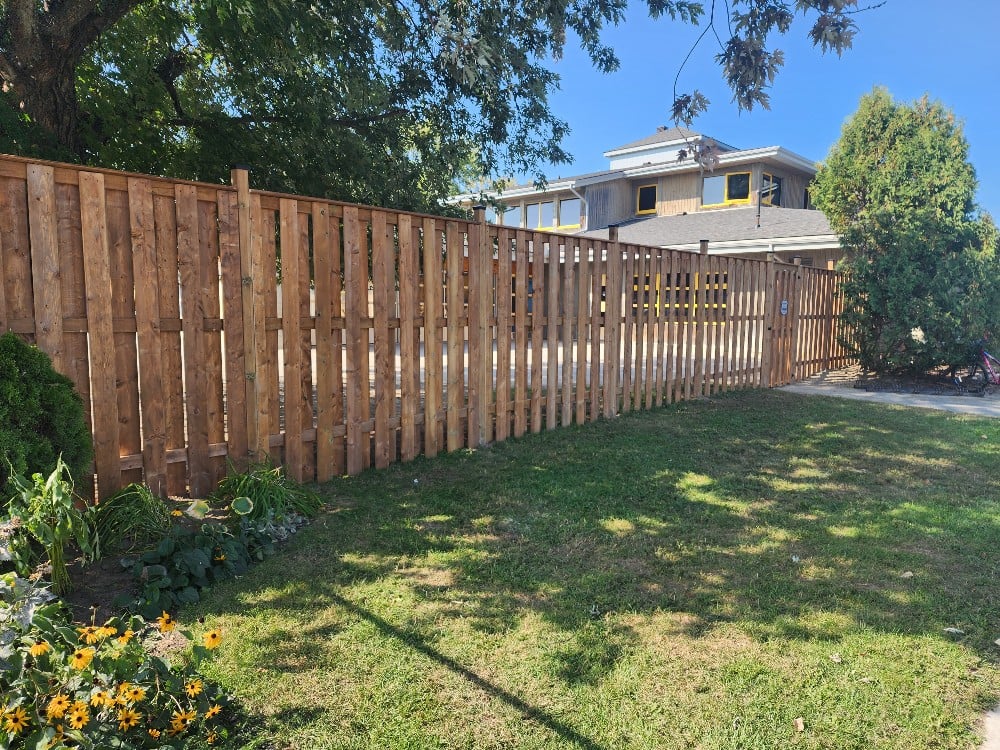 New privacy fence for the local daycare center