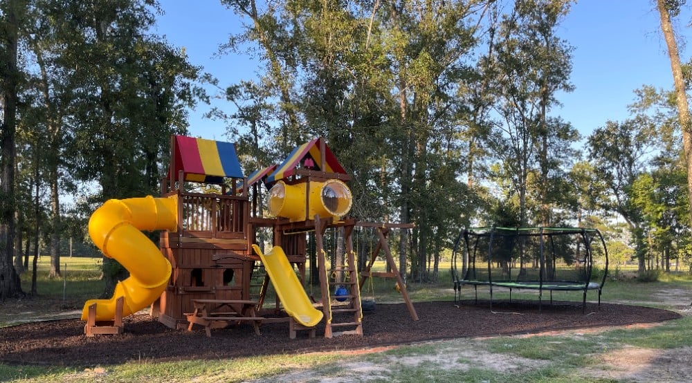 Playset & Rubber Mulch Installation