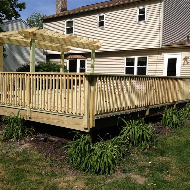 Side View of patio design