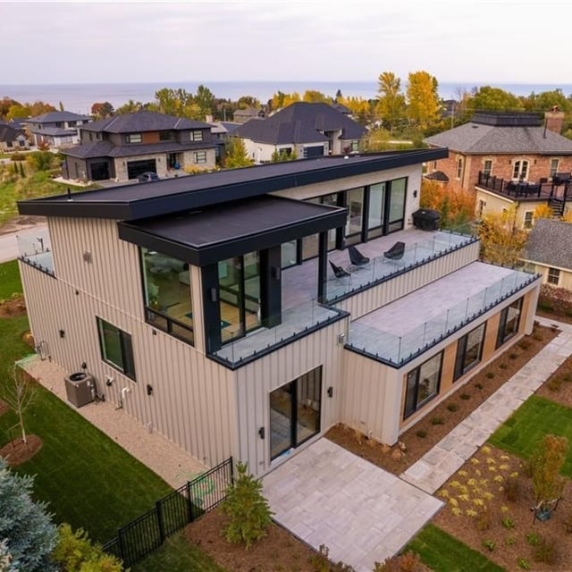 Side view of a house