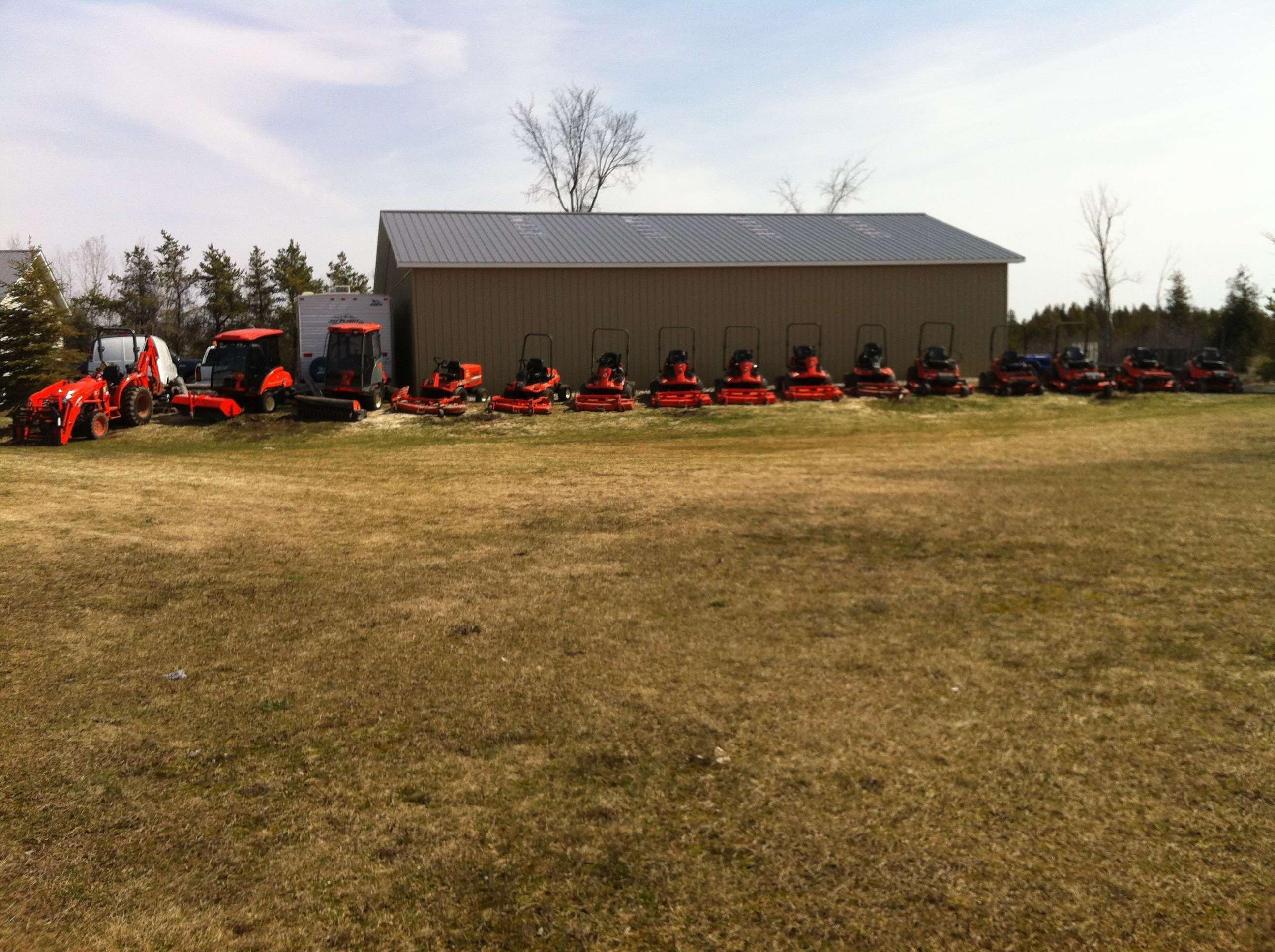 The Grounds Guys heavy equipment