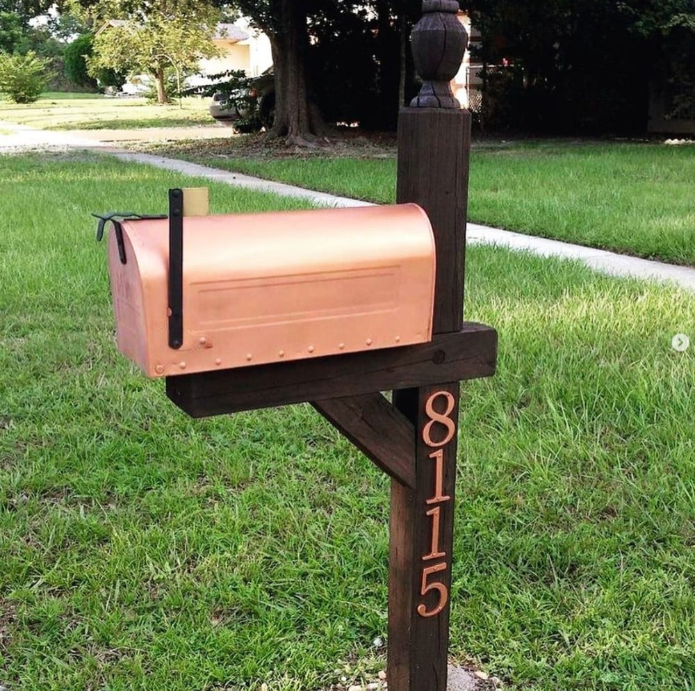 DIY copper mailbox