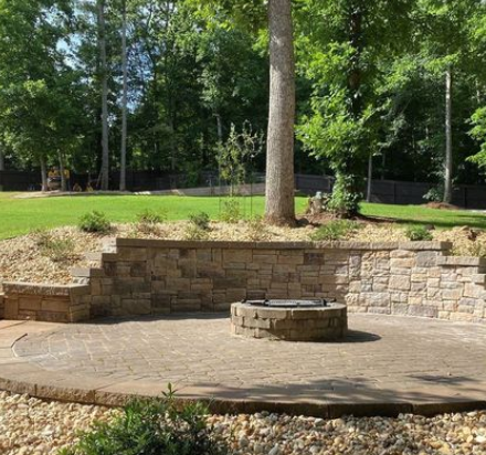 The Grounds Guys of Peachtree City Retaining Wall