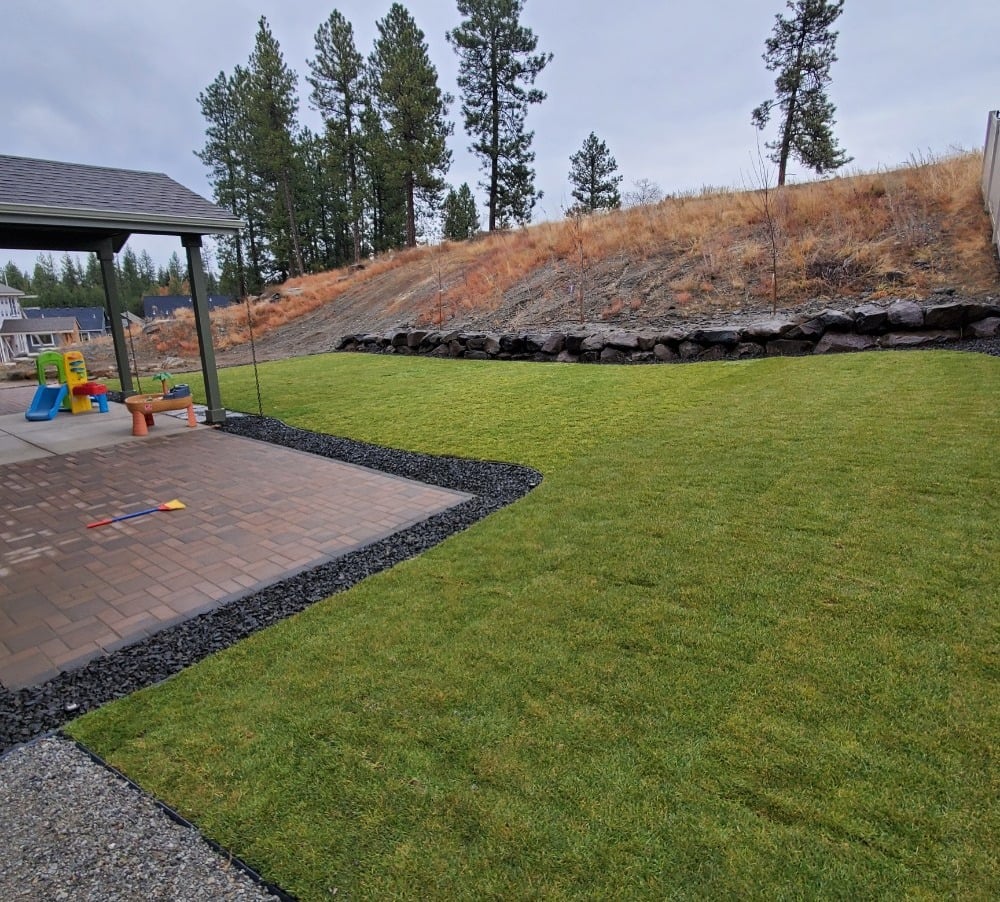 The Grounds Guys of Spokane Landscape Install Backyard Install