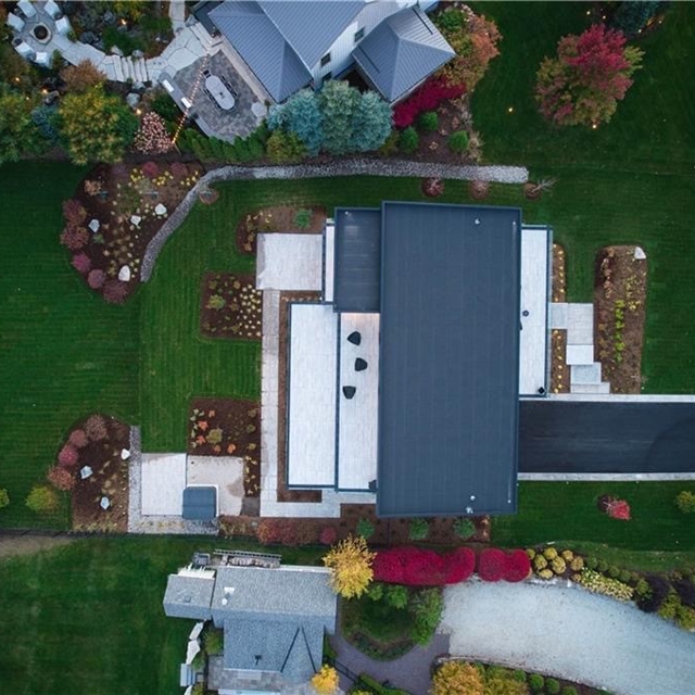 Upper view of a house