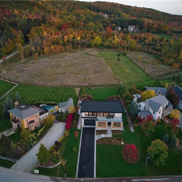 View of three houses