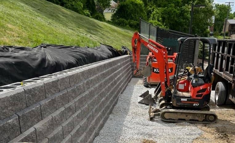 New wall installation in Whitehall