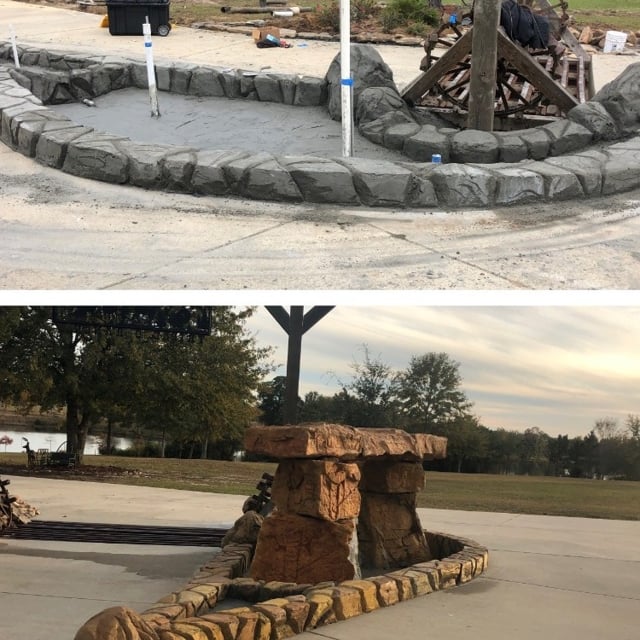 Water feature installation