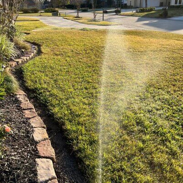 Watering The Lawn