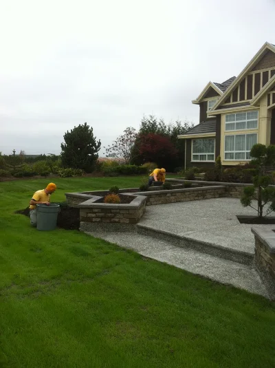 We maintain flower beds