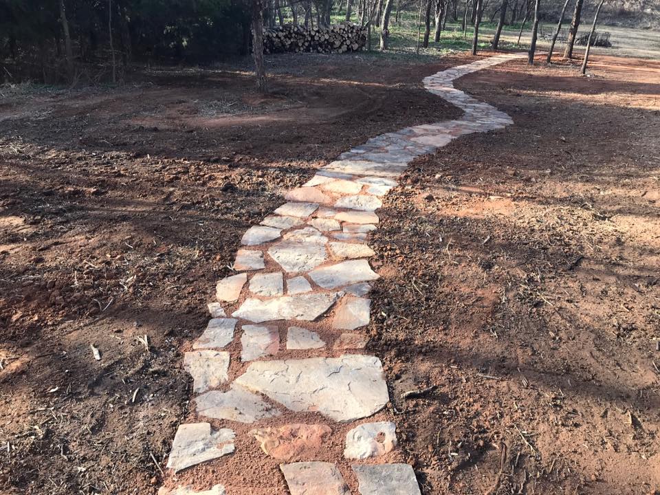 stone work walkway 